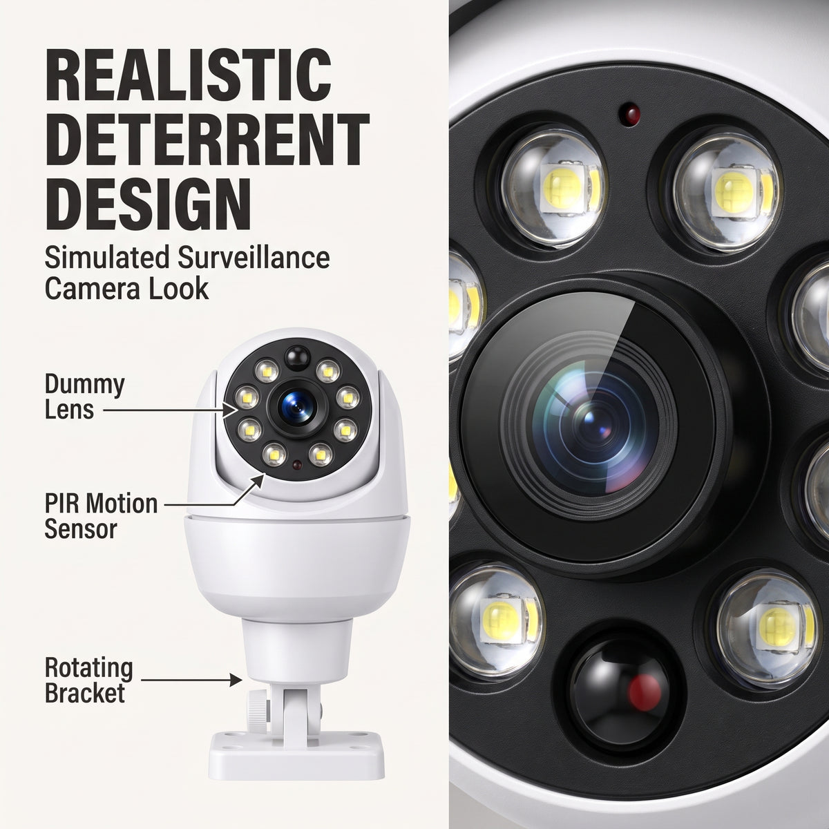 SolarGuard Wireless Security Light – Solar-Powered Camera-Style Outdoor Flood Light